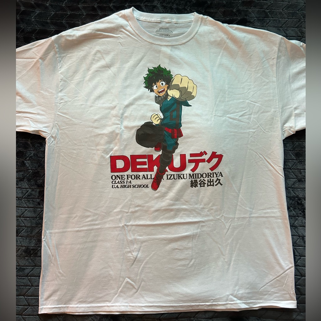 My Hero Academia Deku Izuku Midoriya Graphic Tee Xxl New